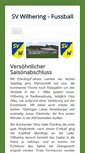 Mobile Screenshot of fussball.svwilhering.at